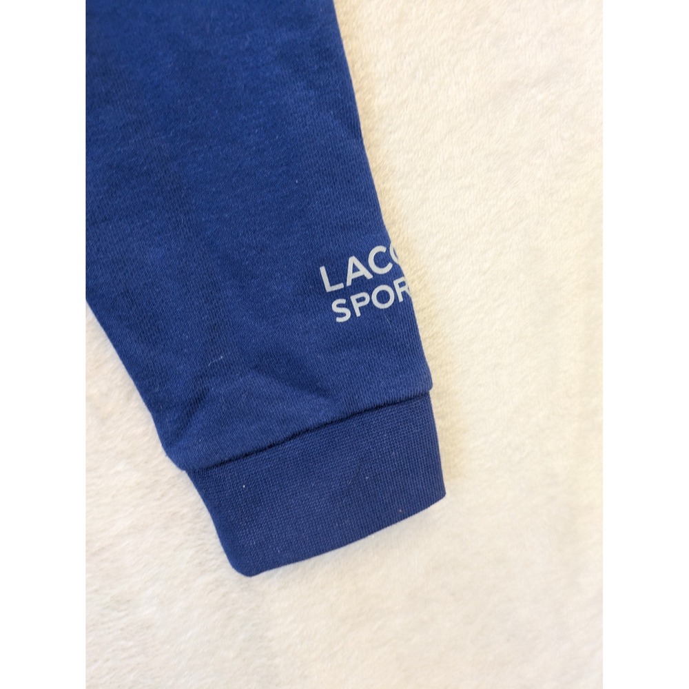 NEW Lacoste Sport Sweatshirt‎ Women's 32 Navy Blue Embroidered Logo Pullover - Picture 5 of 11